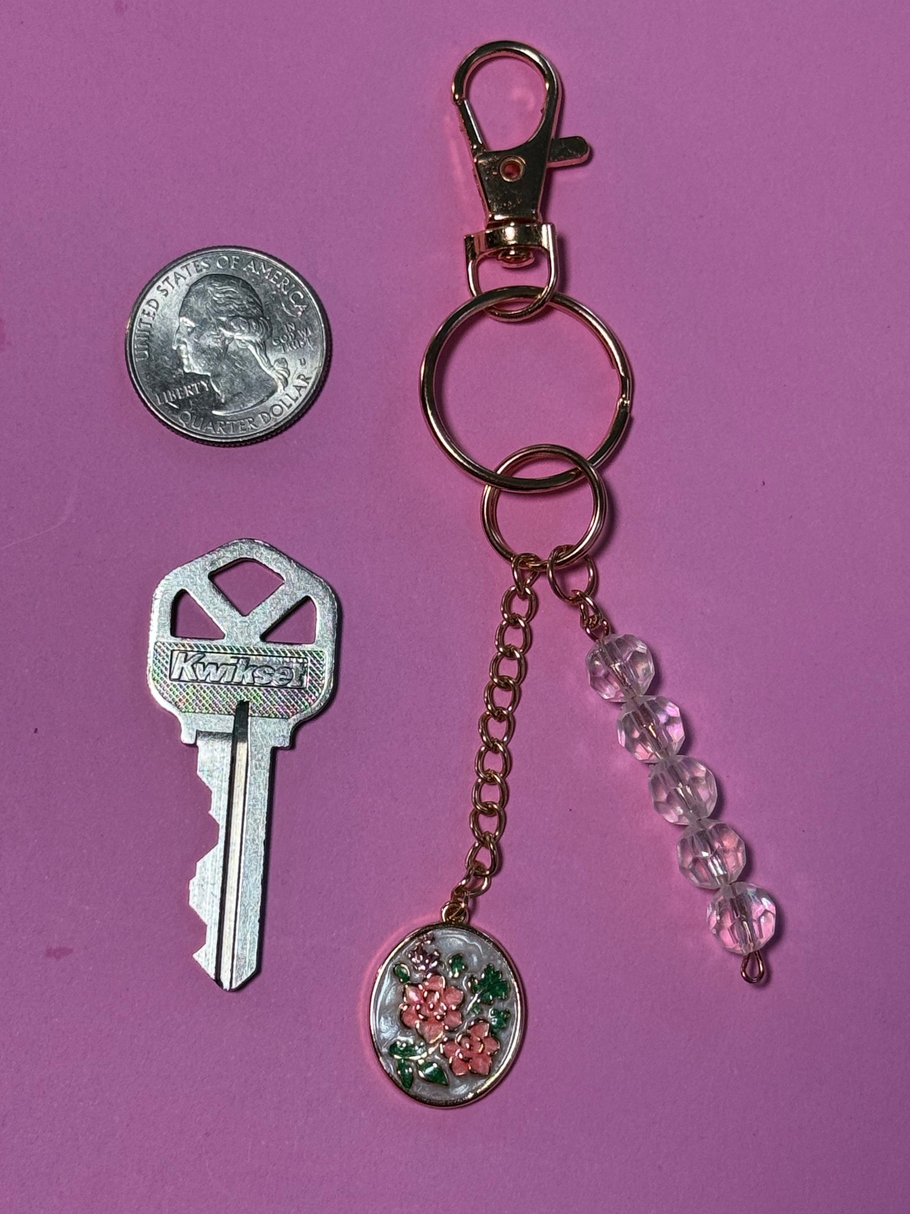 One-of-a-Kind Handcrafted Bag Charm & Keychain
