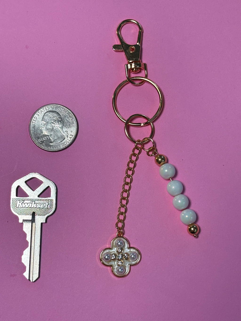 One-of-a-Kind Handcrafted Bag Charm & Keychain