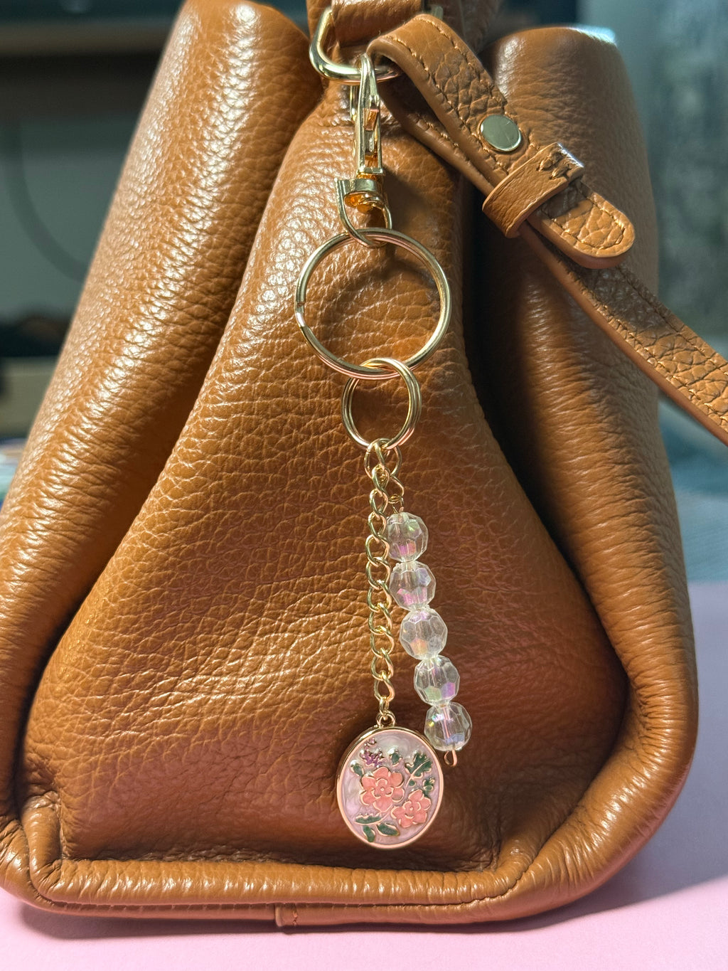 One-of-a-Kind Handcrafted Bag Charm & Keychain