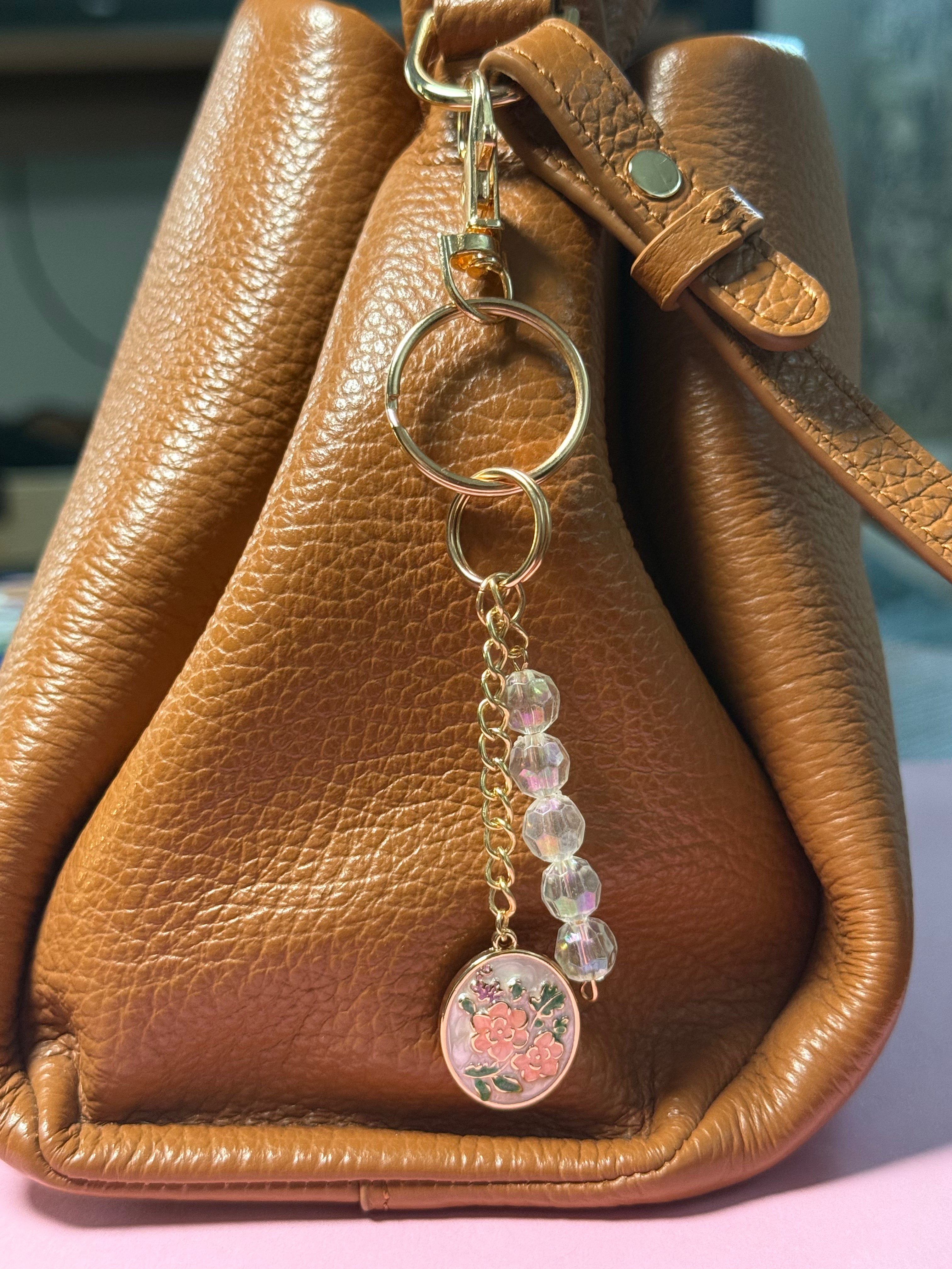 One-of-a-Kind Handcrafted Bag Charm & Keychain